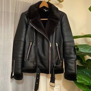 Topshop Oversized Moto Jacket sz 2